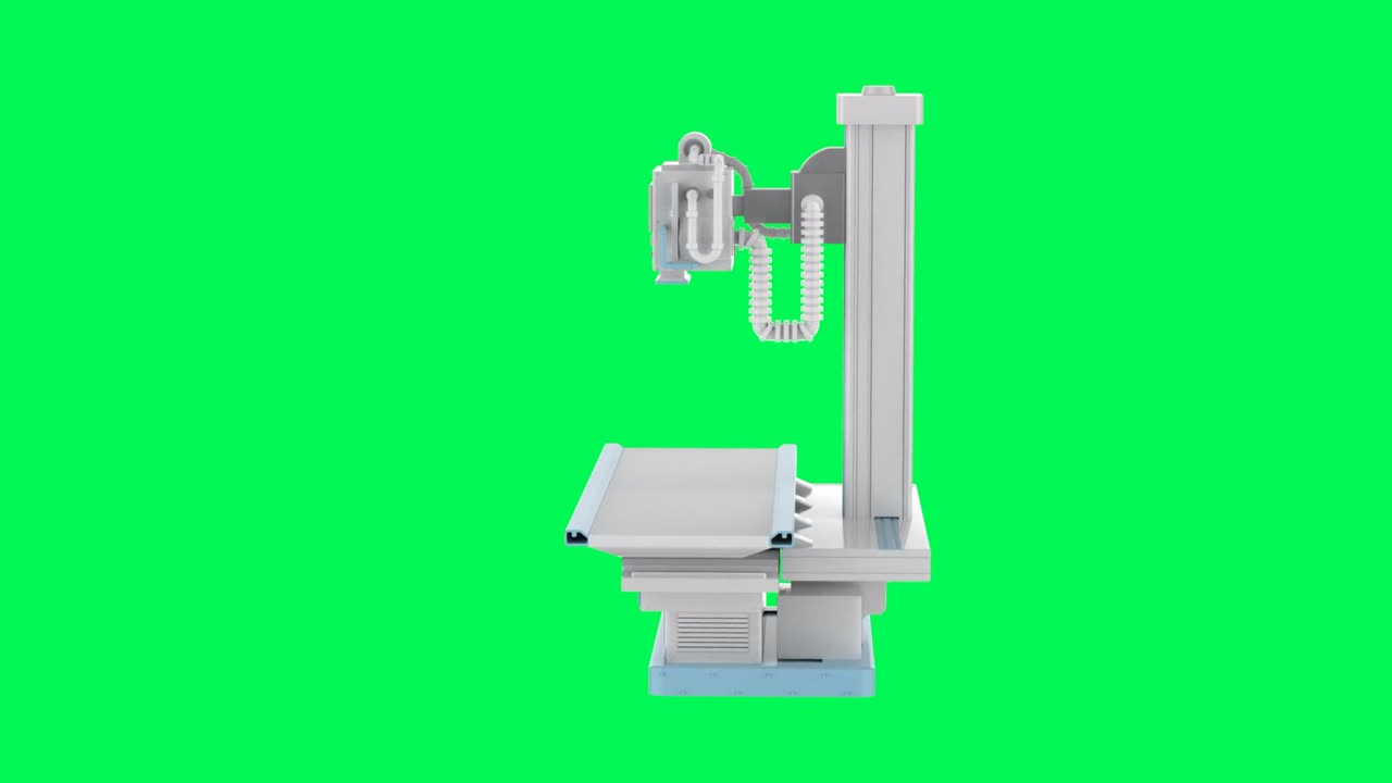 스레이 스캐너 기계로 x-선 치료