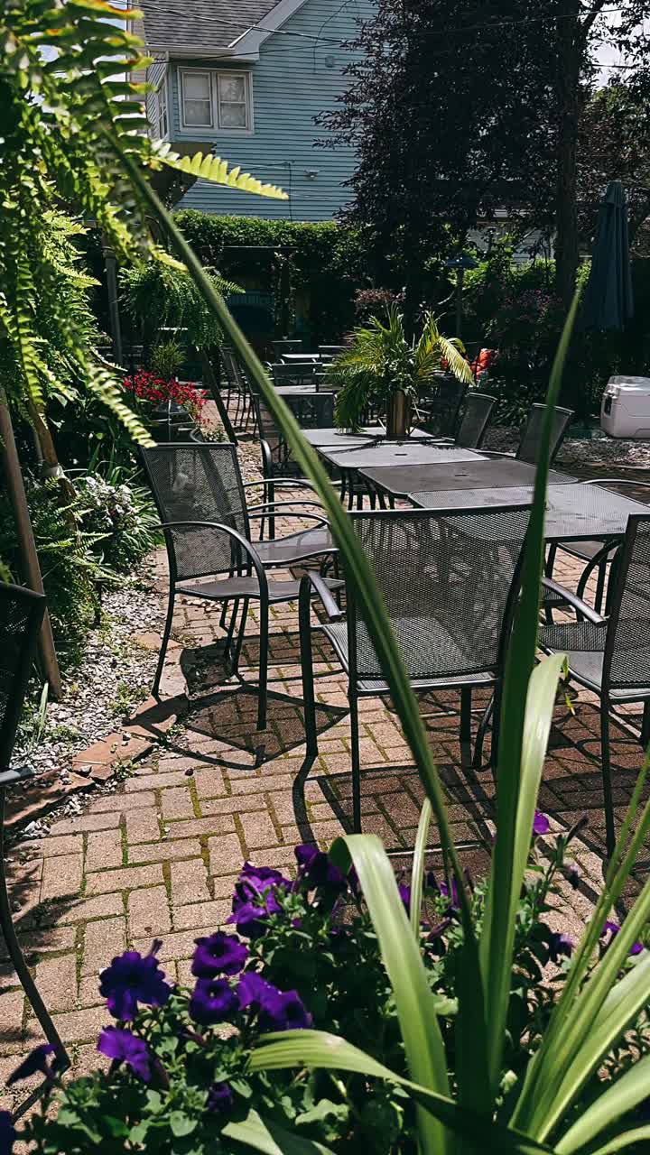 야외 마당 식당