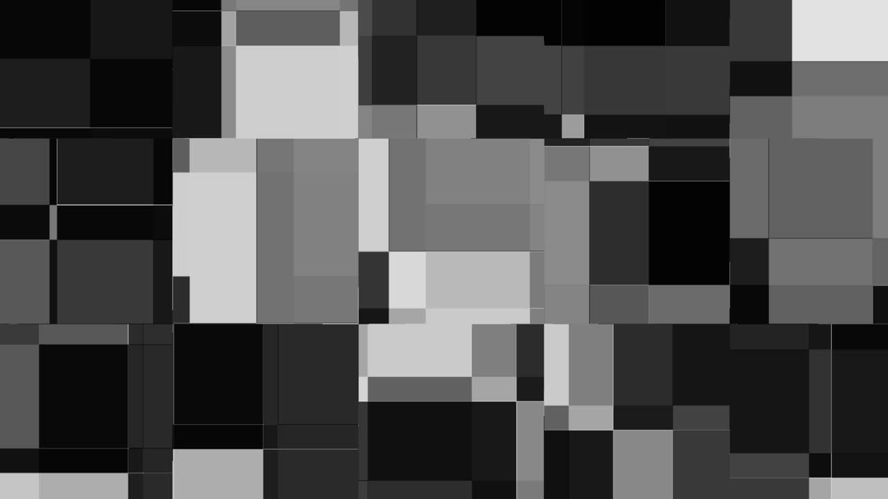 Moving square blocks, Animation of surface transformation from black background to white, Abstract Blocks Background, Thousands of blocks moving in a square, Square shapes that cause eyestrain.