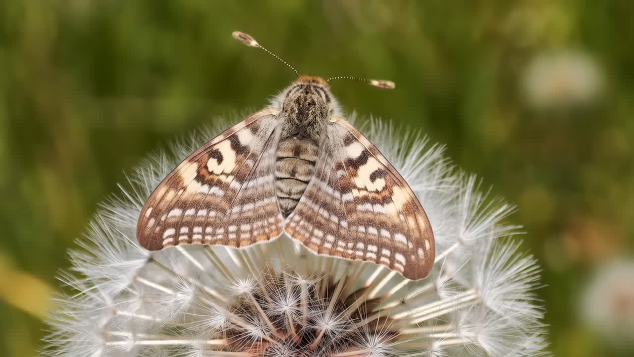 Butterfly on a dandelion
