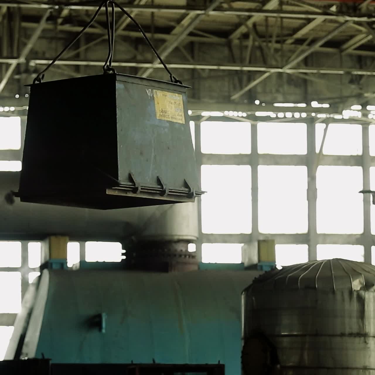 Crane in industry factory