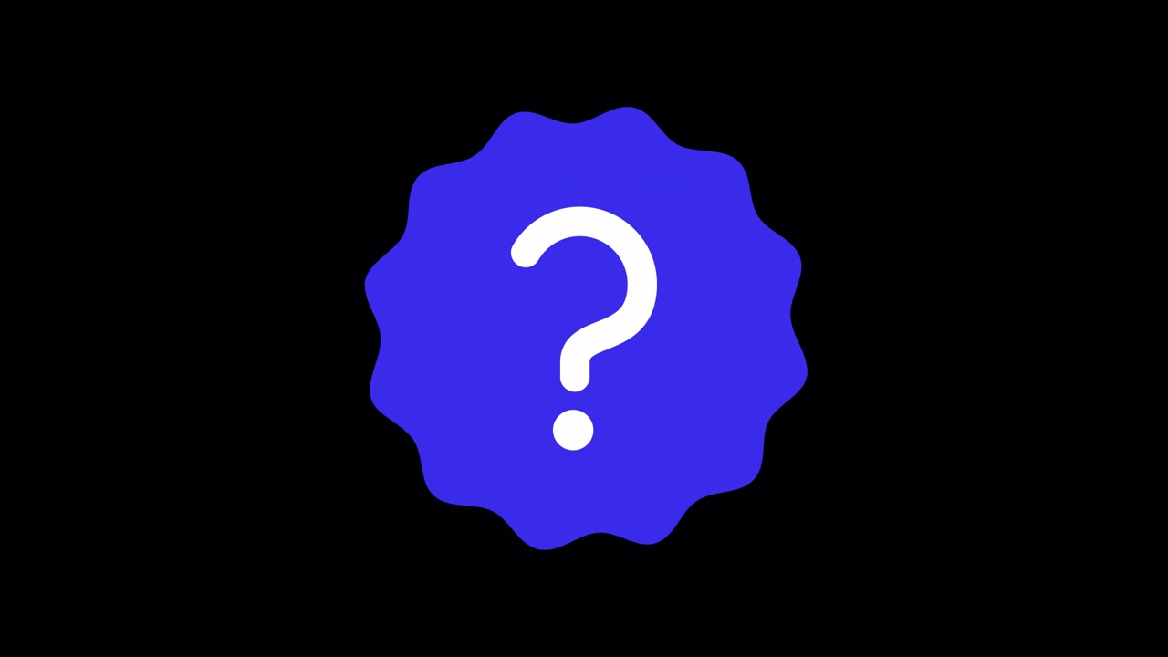 Wavy Badge Question Mark Icon