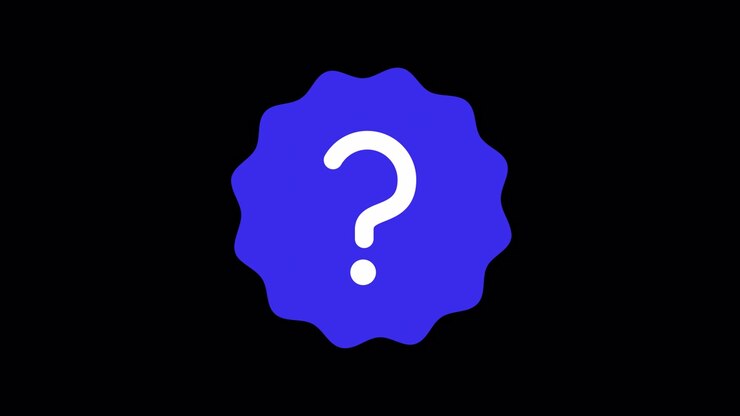 Wavy Badge Question Mark Icon