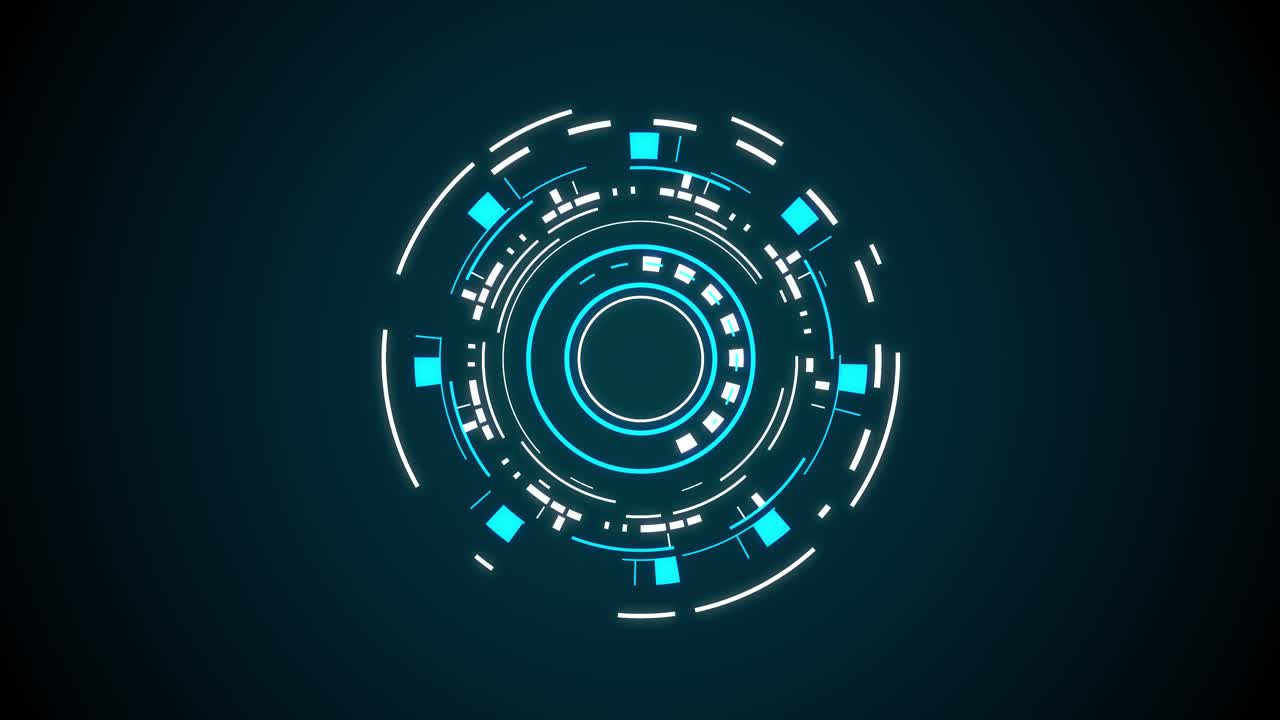 Hologram hud frame interface circle interfaces concept design of frame equalizers data futuristic