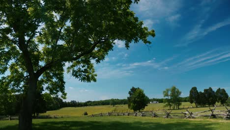 sitio histórico del campo de batalla en manassas