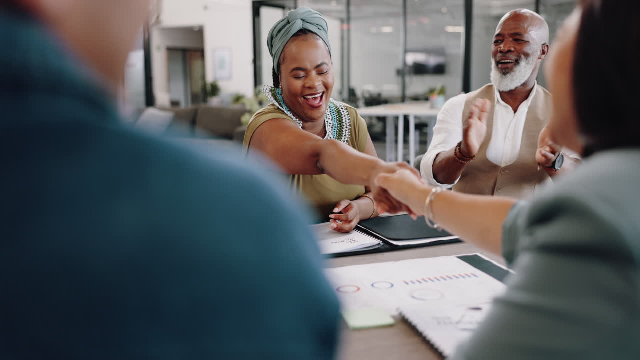 Diverse Team in a Successful Business Meeting