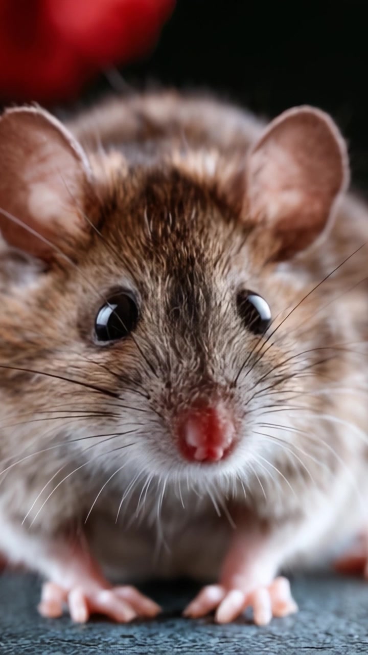 Esplorazione ravvicinata di un piccolo roditore: dettagli sbalorditivi delle sue caratteristiche ed espressioni catturati in questi fotogrammi.