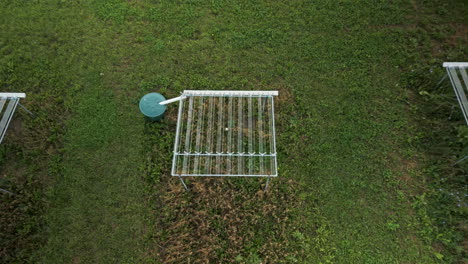 agricultural research equipment on a university field in helsinki, finland