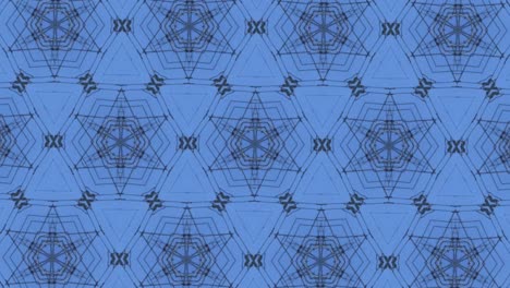 blue and white kaleidoscope