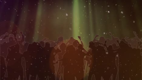 Animation-of-spotlights-and-dancing-crowd