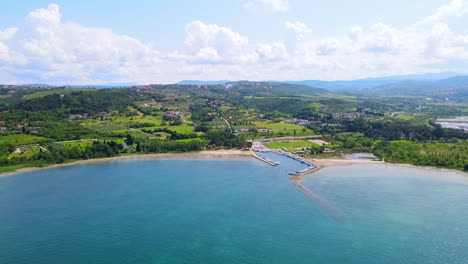 Stunning-aerial-4k-drone-footage-of-a-Slovenian-coastal-beauty