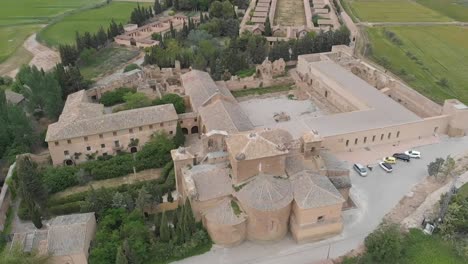 Santa-María-De-Sigena-Se-Encuentra-En-El-Municipio-De-Vilanova-Del-Sigena-En-La-Provincia-De-Huesca,-España.