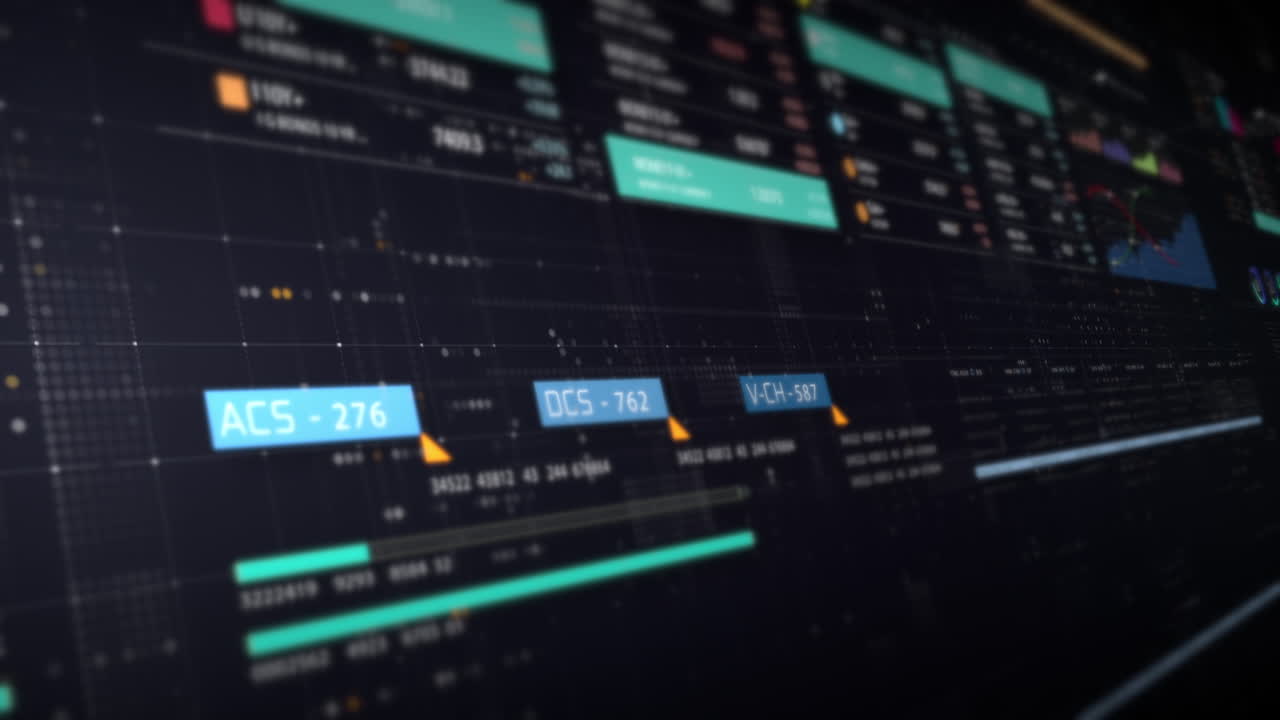 visuales de datos dinámicos para gráficos de información de negocios, gráficos animados e insights basados en datos para una maqueta de reunión de negocios. explore el mundo del comercio, las bolsas de valores y la criptografía