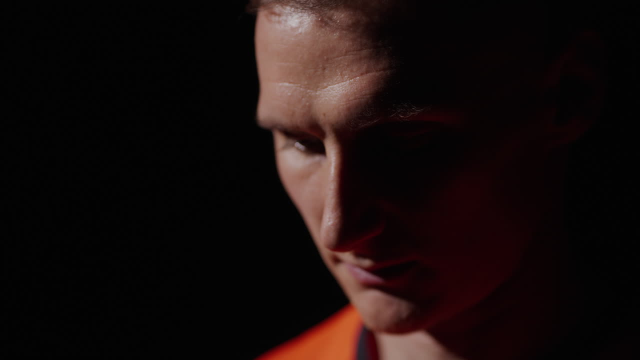 남자 의 클로즈업 초상화