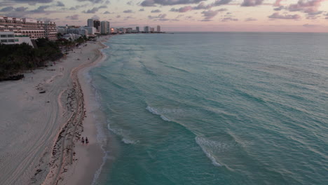 Aerial-view-of-resorts-in-Cancun-in-Mexico