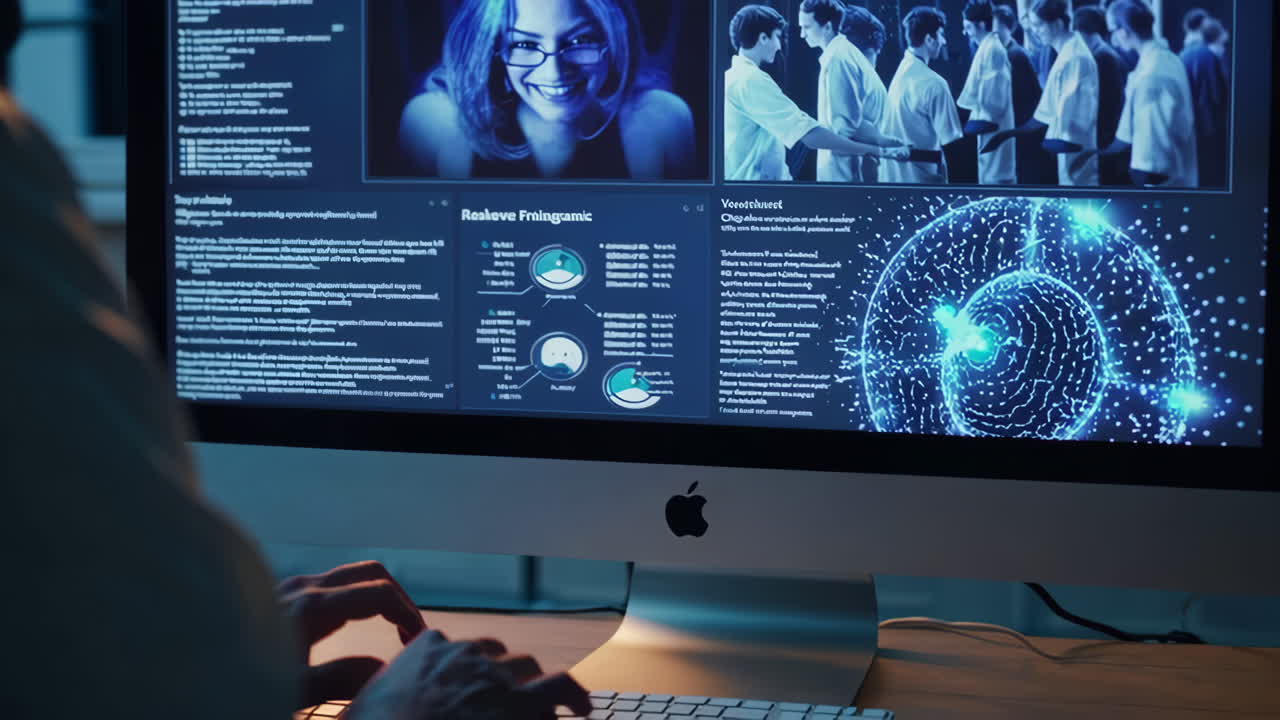 Medical Professionals Collaborating at Night