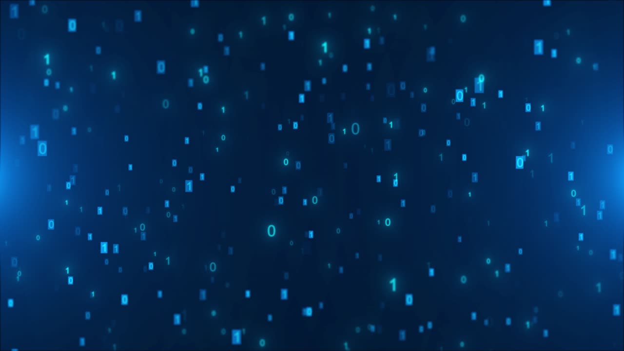 Digital encryption cyber stripes binary code hacker attack data breach matrix big data with