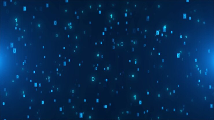 Digital encryption cyber stripes binary code hacker attack data breach matrix big data with