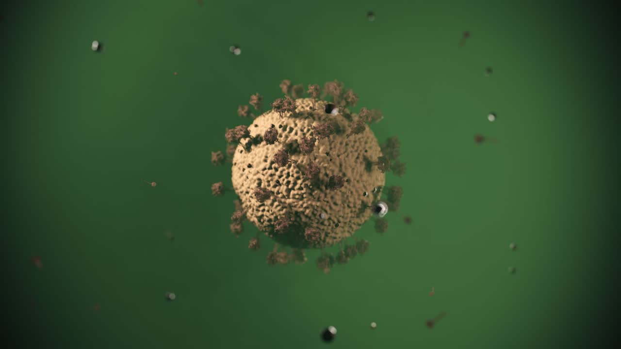 virus coronavirus microscópico covid 19 célula ncov infección corona macro