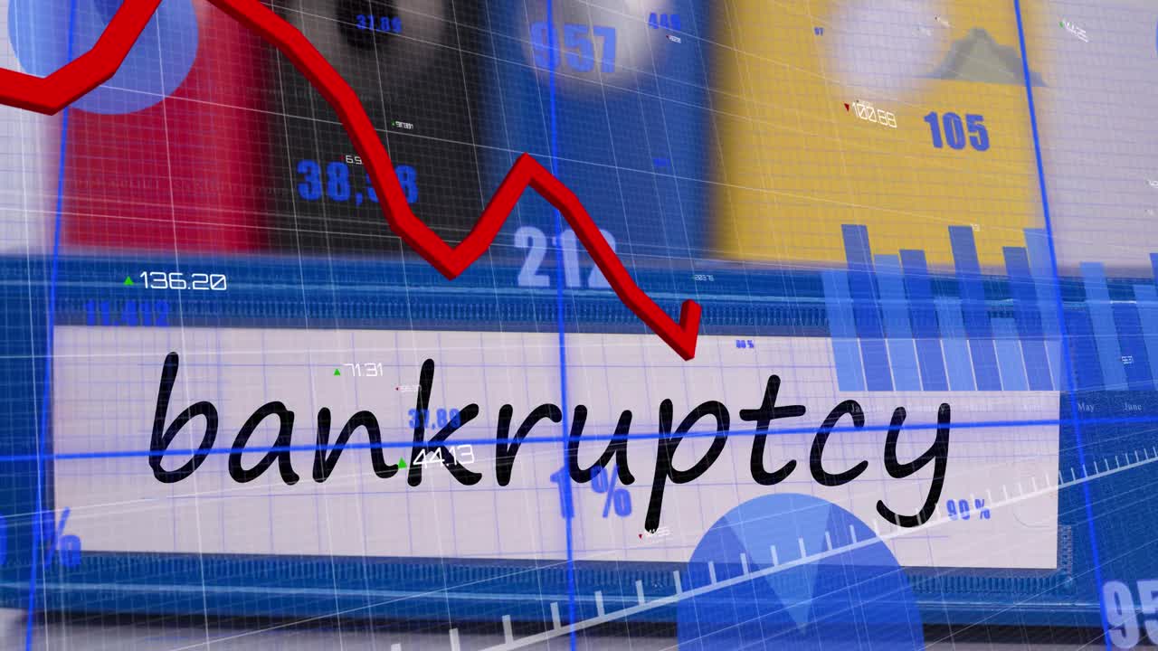 파산 파일에 대한 금융 데이터 처리의 애니메이션