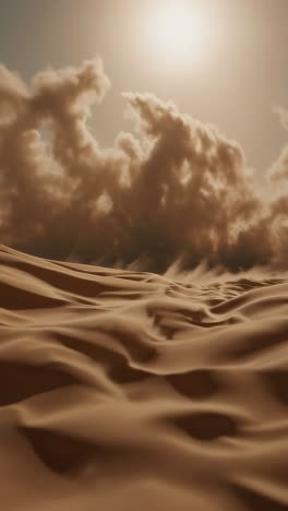 desert sandstorm landscape