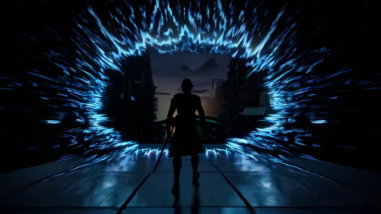 Time Portal Fantasy Scene