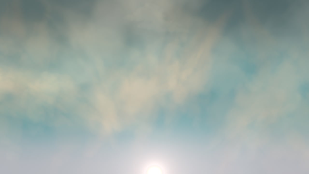 빛나는 빛이 조용한 어두운 파란 하늘을 고 있습니다.