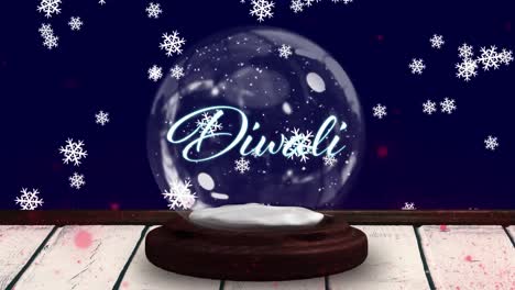 Animation-Einer-Schneekugel-Mit-Weihnachtstext-Und-Fallendem-Schnee-Auf-Marineblauem-Hintergrund