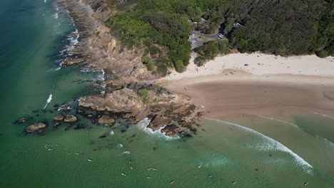 fisherman's lookout next to the pass in byron bay, nsw, australia