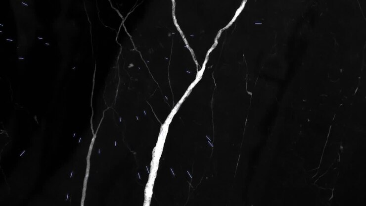 Animation of blue and white bolts of lightning and light flashes in night sky