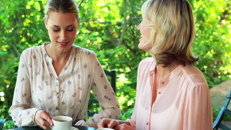 female friends having coffee together 4k