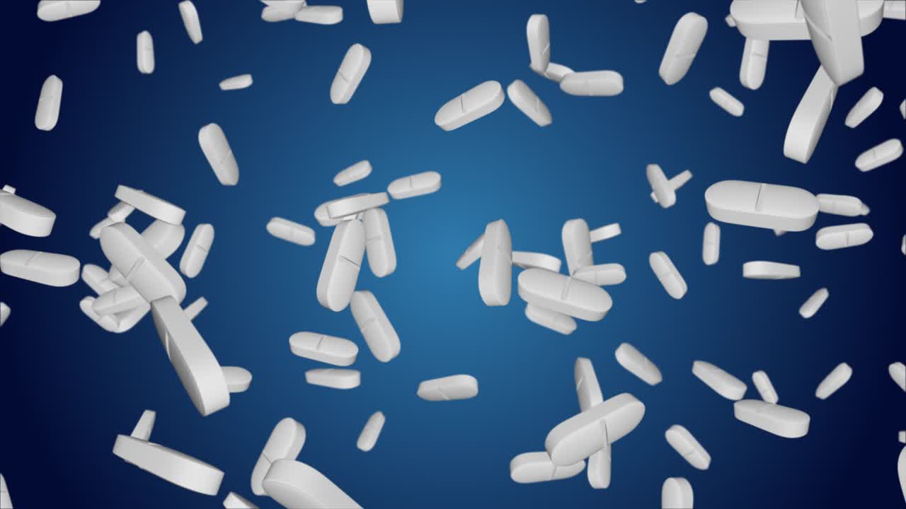 Falling Pills and Random Shapes