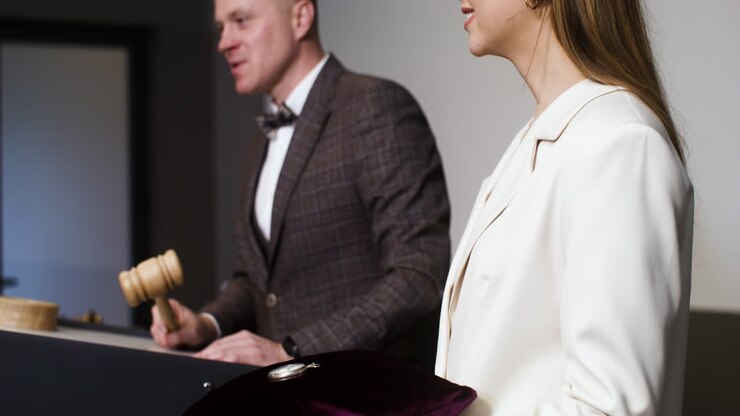 People in an auction session