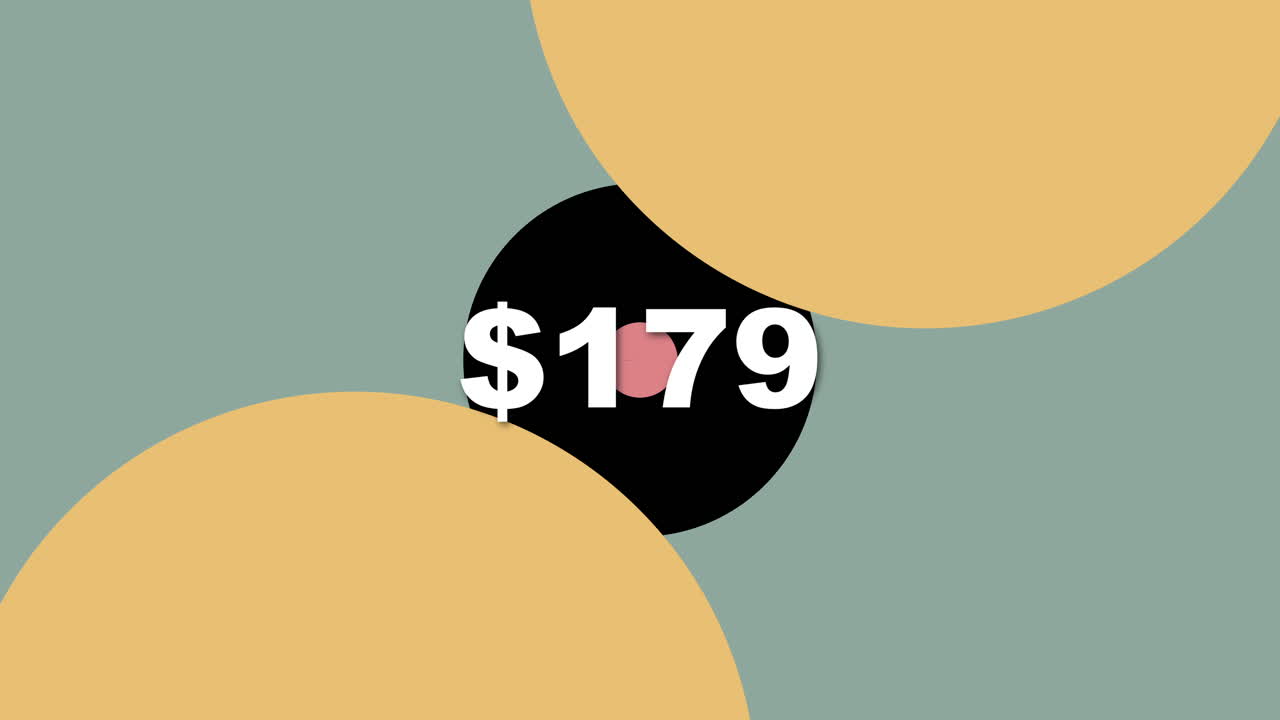 A vibrant graphic showcasing price details in an abstract setting designed to capture attention