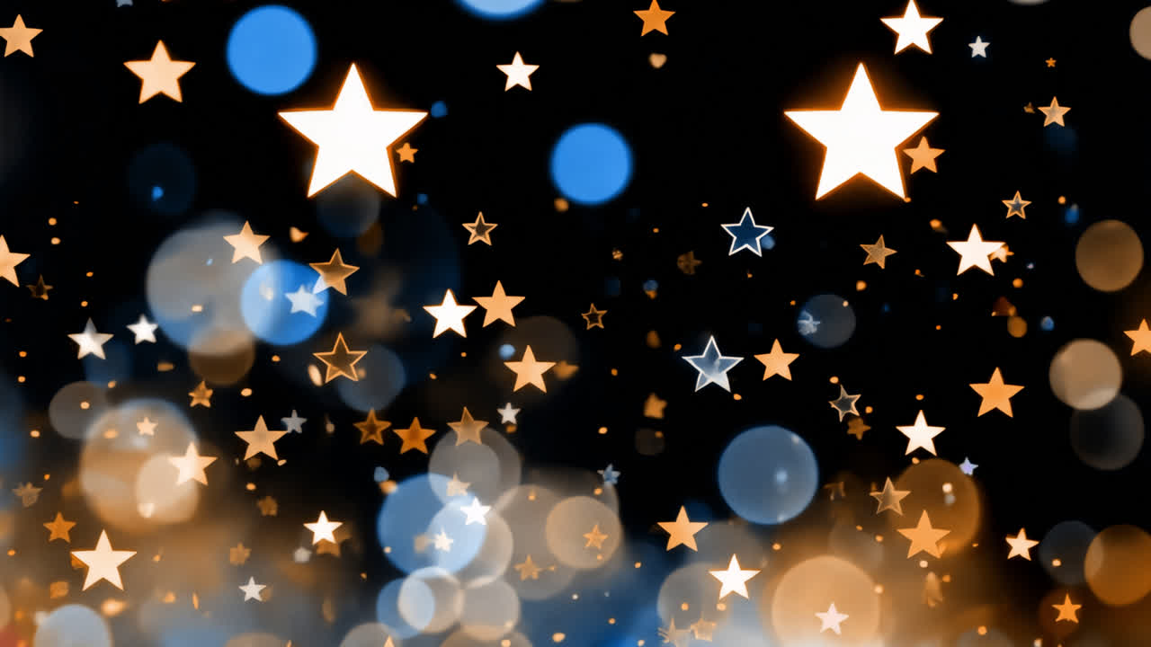 Animation colorée de lumières bokeh, superposition vidéo transparente 4K, canal alpha, ProRes 4444