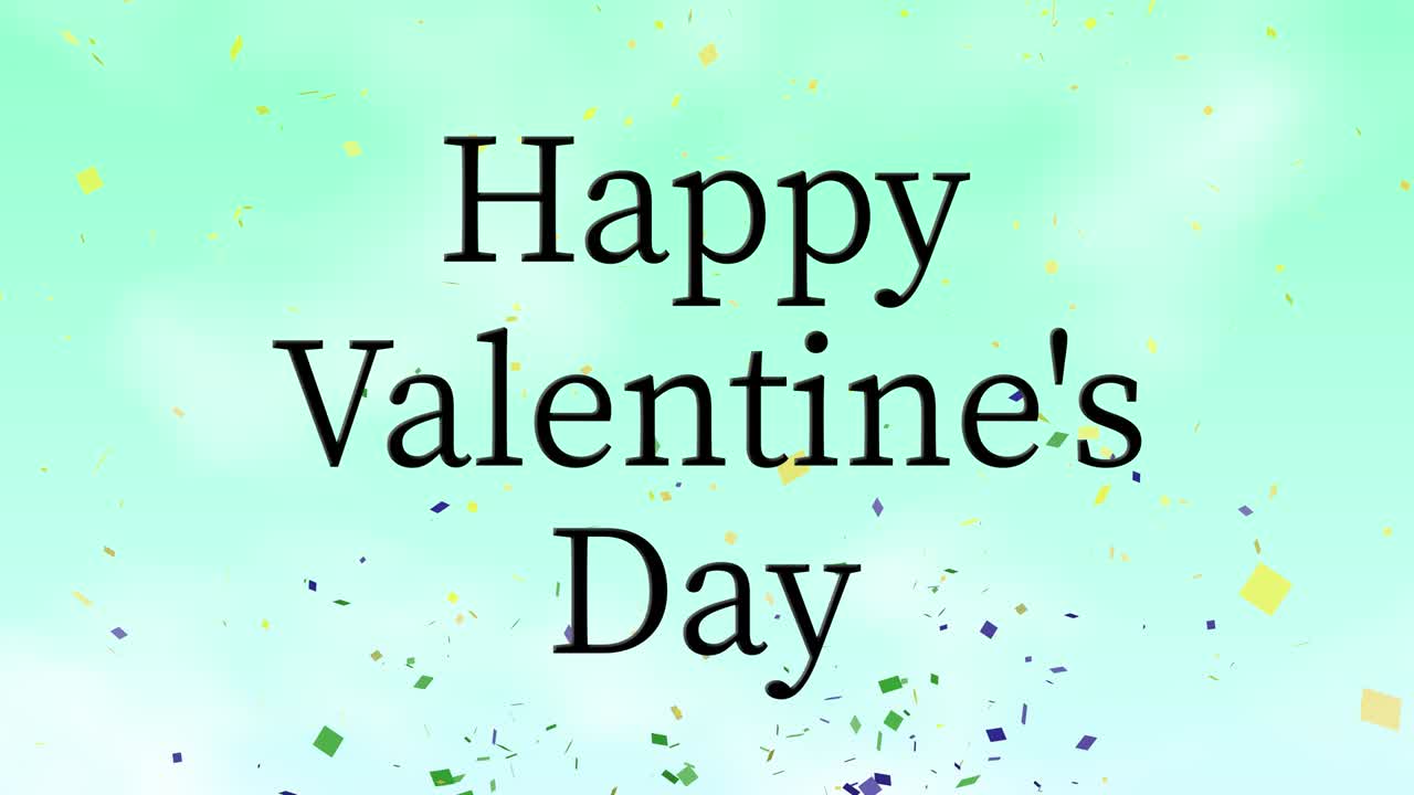 Animazione grafica di testo per messaggio di San Valentino.