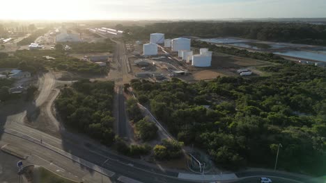 volando hacia la industria de la cosecha de granos en la ciudad de esperance, australia occidental