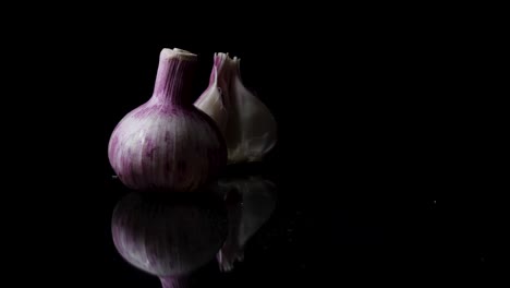 purple garlic bulb