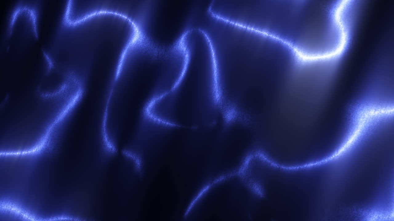 Abstract Blue Aurora Fluid Distortion VFX Asset Animation
