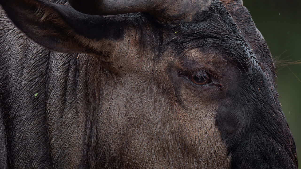 Close-up of a Wildebeest's Head