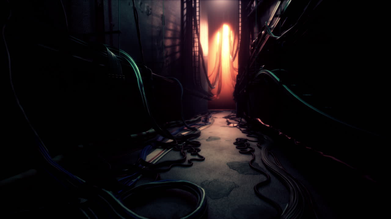 el corredor subterráneo del cyberpunk