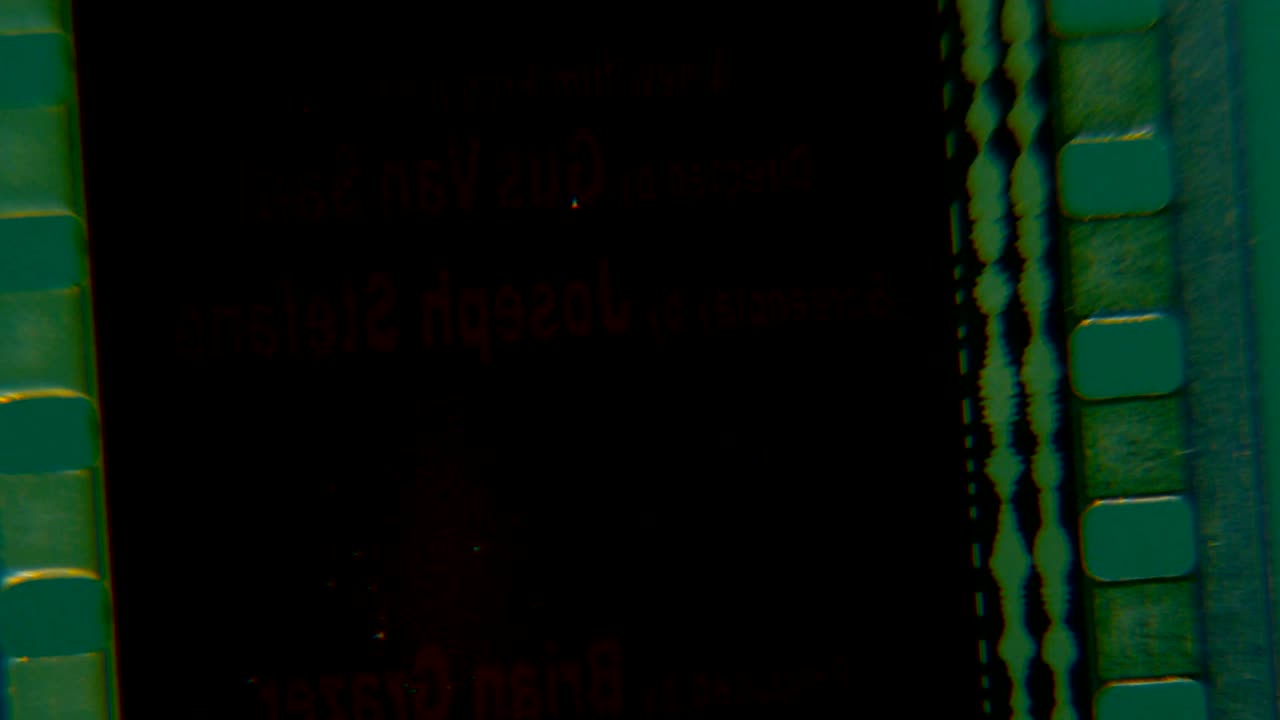 la fusión de la película sobre un fondo verde