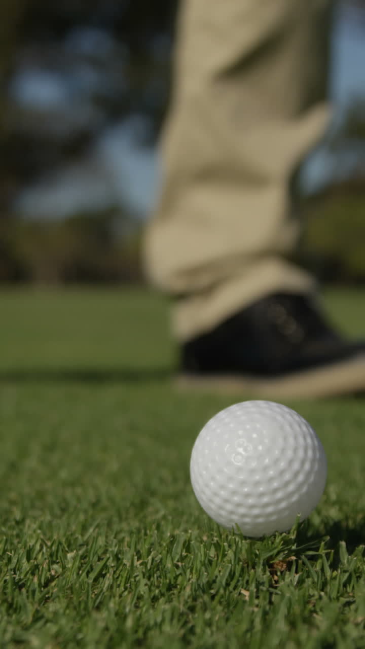 Golfista che gioca a golf