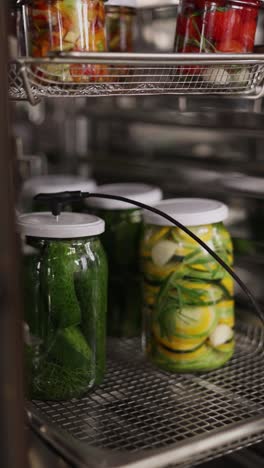 preserving vegetables in jars