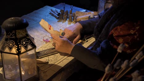 leer letras en la antigüedad. concepto de período histórico.