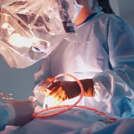 medical team performing operation