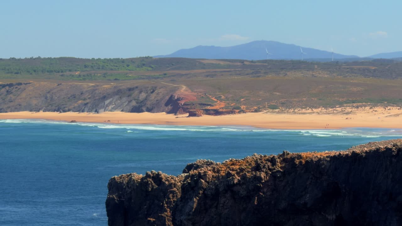 Algarve epic locations golden sands surfing waves and the fishermans walk along the coast beautiful Portugal