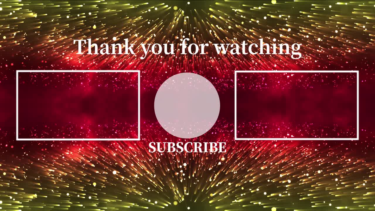환상적인 라이트 엔드 카드 엔딩 스크린 모션 그래픽