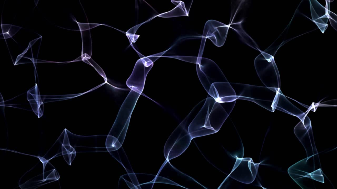 colorida ola de datos grandes de partículas