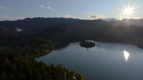 Drohnenvideo-Aus-Bled,-Slowenien